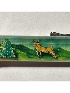 Pipestem State Park West Virginia WVA Floaty Pen Deer Moves Resort Souvenir Vtg